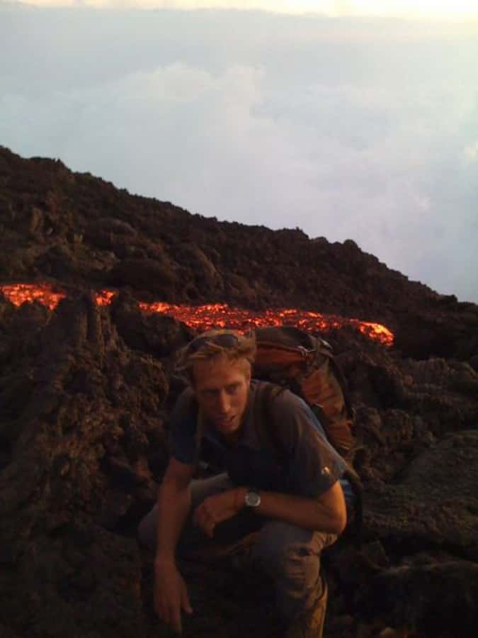 From Antigua: Pacaya Volcano Day Hike - The descent moves from black rock to green country
