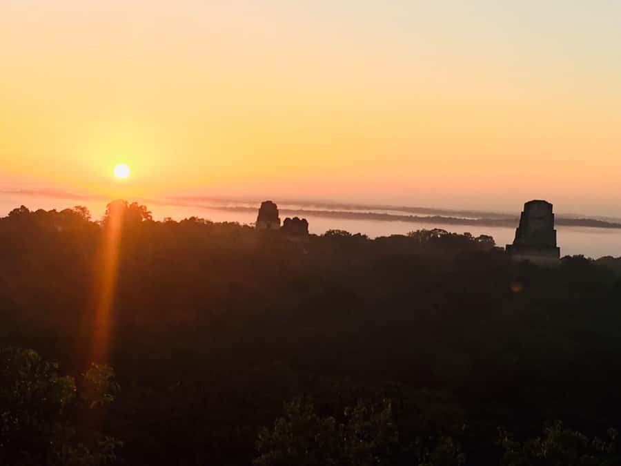 From Flores: Tikal Guided Tour with Transportation - The return ride and lunch stop