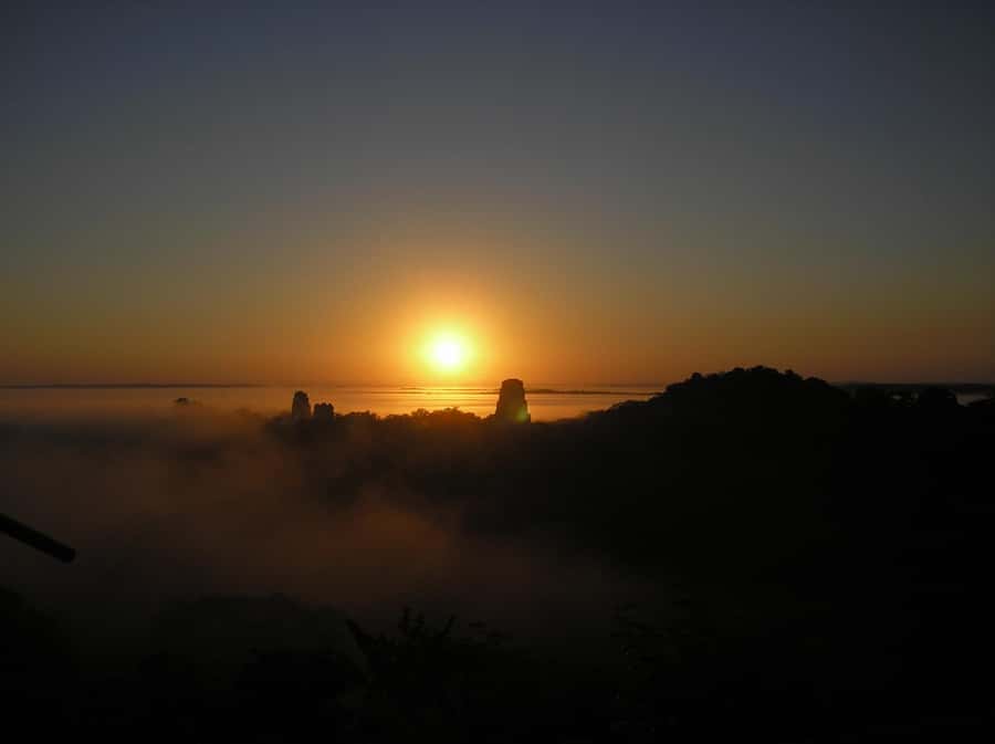 From Flores: Tikal Ruins Sunrise Guided Tour - The shared van ride into Tikal