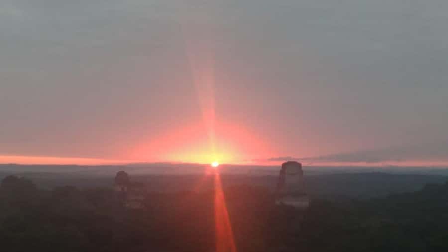 From Flores: Tikal Sunset Tour - Temples, palaces, and the long forest walk