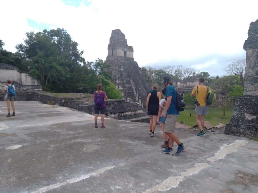 From Flores: Tikal Sunset Tour - Paying for Tikal at the main entrance