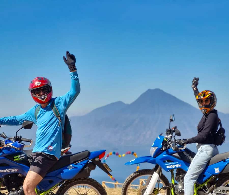Lake Atitlán Motorcycle Adventure - Setting out from Panajachel