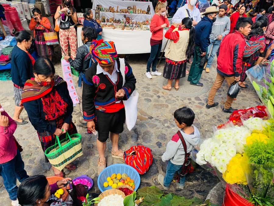 One-day visit to Chichicastenango from Antigua Guatemala - Santo Tomás Church and religious blending