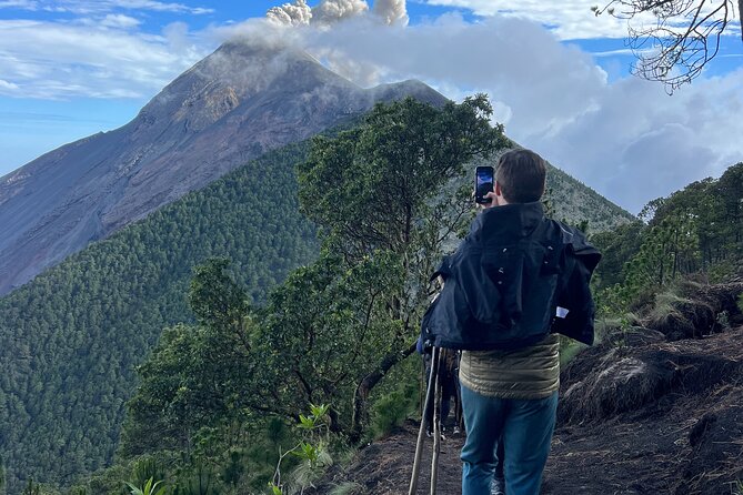 Overnight Adventure Hike Acatenango Volcano - Reaching camp on the volcano slopes