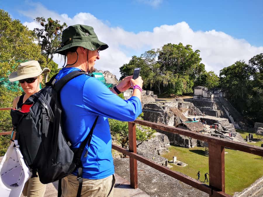 Tikal Sunrise, Archeological focus and Wildlife Spotting - Temple IV and the uncertain sunrise