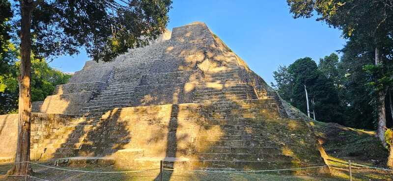Yaxha at sunset with transportation, guide plus entrance - Temple 216 and the Sunset Plan